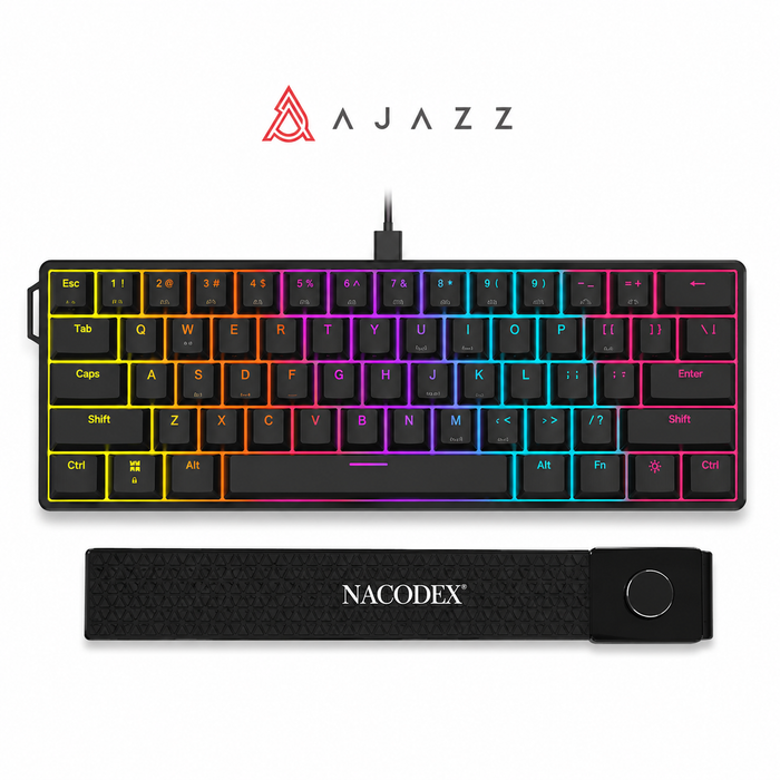 AJAZZ NK61 | TECLADO MECÁNICO 60% | SWITCHES ROJOS