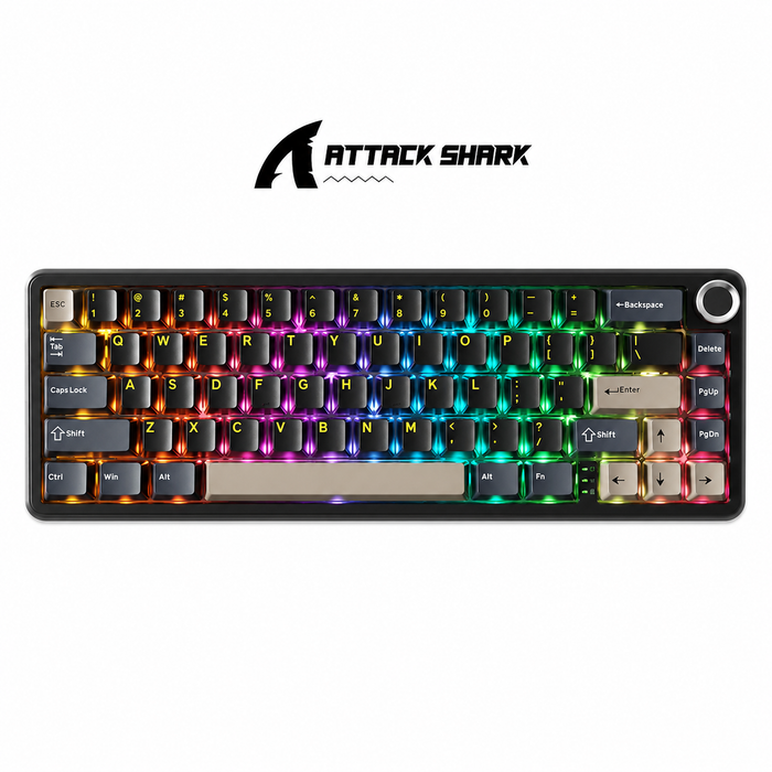 ATTACK SHARK X66 | TECLADO MECÁNICO INALÁMBRICO | GASKET MOUNT