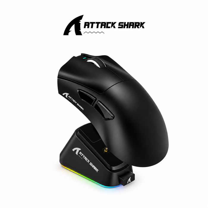 ATTACK SHARK V3 PRO RGB | MOUSE INALÁMBRICO ULTRALIGERO | 25K DPI